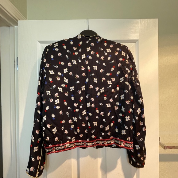 Vendrix Floral-Print Open-Front Jacket - Picture 4 of 6
